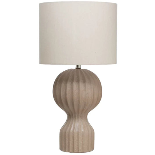 COP Stoneware Fluted Table Lamp