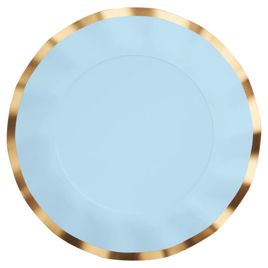 SOP Wavy Salad Plate 8 Cnt - Everyday Sky Blue