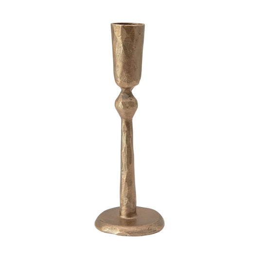 Metal Taper Holder with Antique Finish